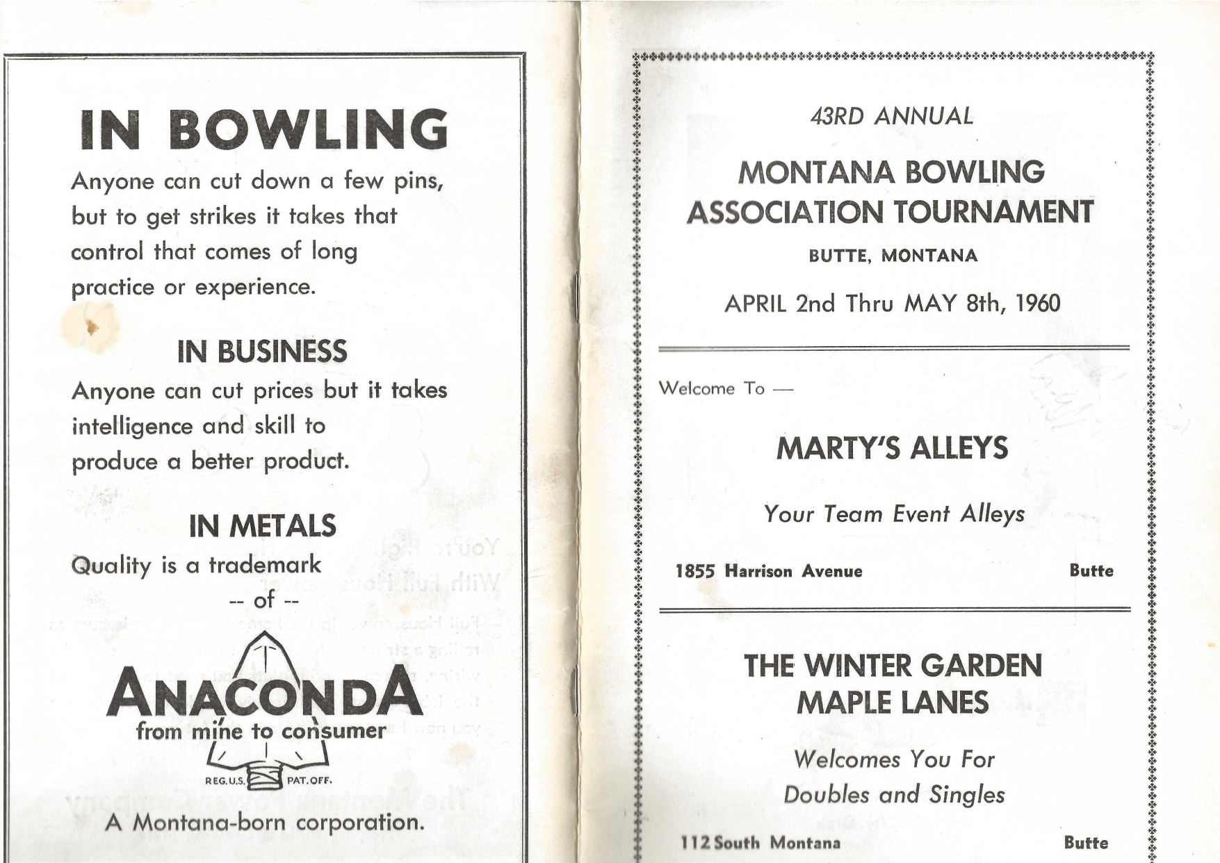 1960 Program Book